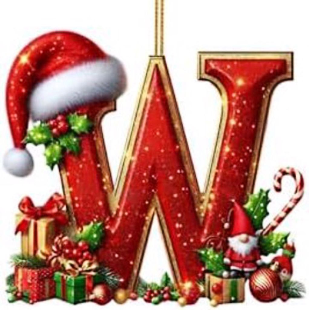 Rote Initialen-Weihnachtsbaumkugeln, personalisierter 2D-Acryl-Gnom-Monogramm-Anhänger mit Weihnachtsmannmütze, 26 Buchstaben, Weihnachtsbaumschm...