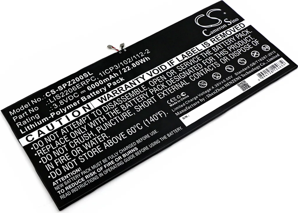 Batterie de Rechange pour Tablette Sony Xperia Z2 SGP511 SGP551 SOT21