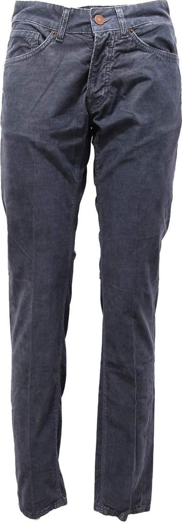 0211AO pantalone uomo MICHAEL COAL man velvet trousers blue