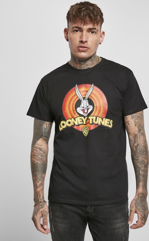 Merchcode T-Shirt Looney Tunes Bugs Bunny Logo Tee Black-XS