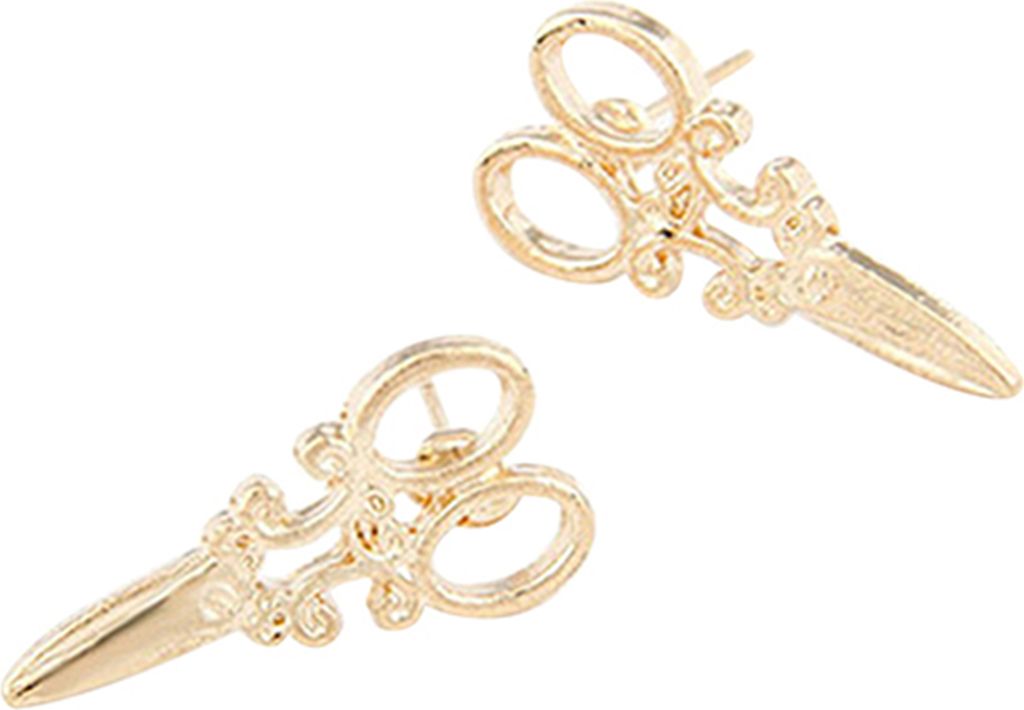 Ohrschmuck, passend, nicht leicht zu verblassen, kreative Ohrstecker im Punk-Stil als Geschenk-Golden
