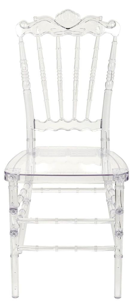 Esszimmerstuhl 2er Set Kunststoff transparent im Vintage-Stil für das Esszimmer Mendon
