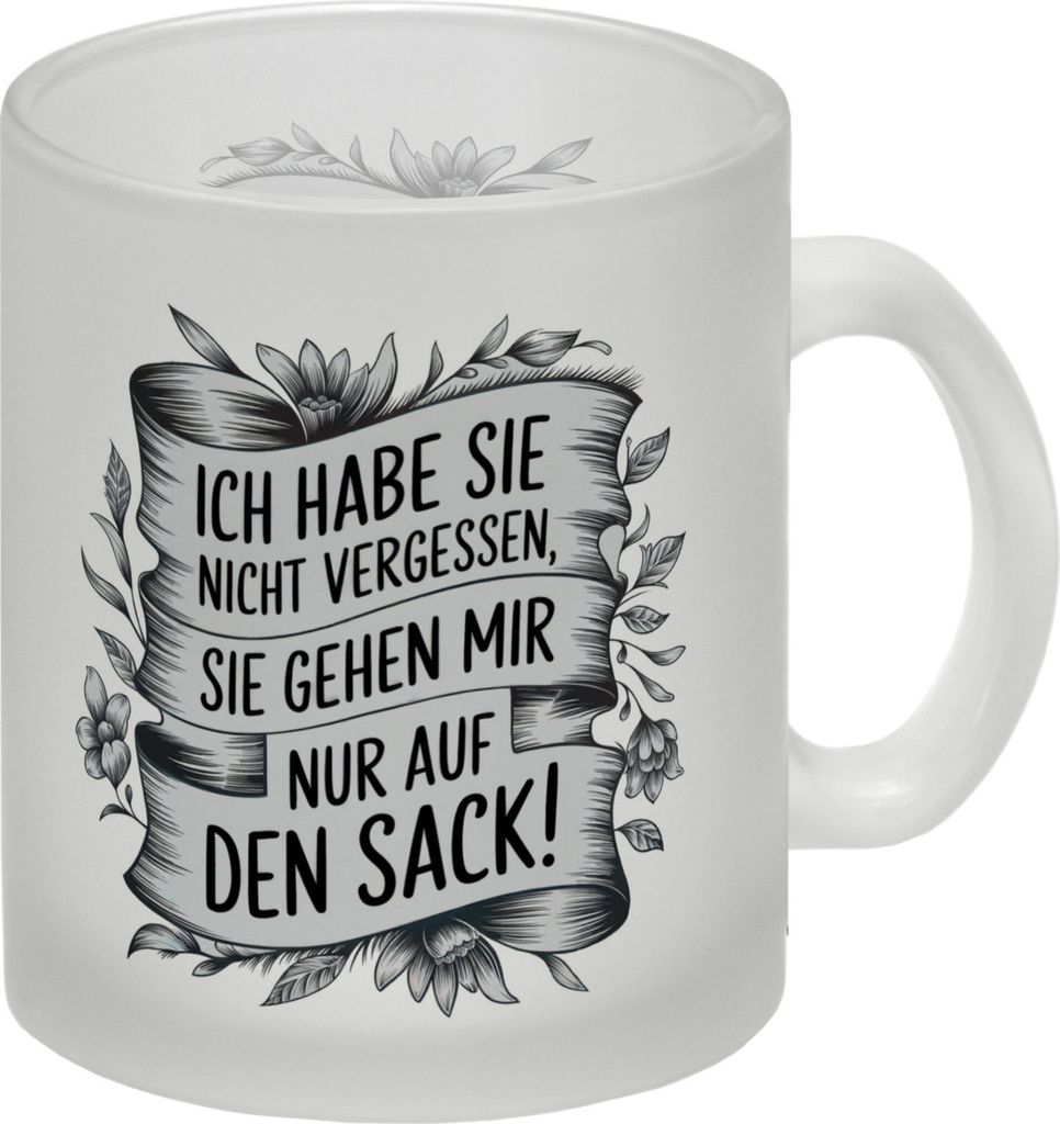 Nicht vergessen nur nervig Glas Tasse