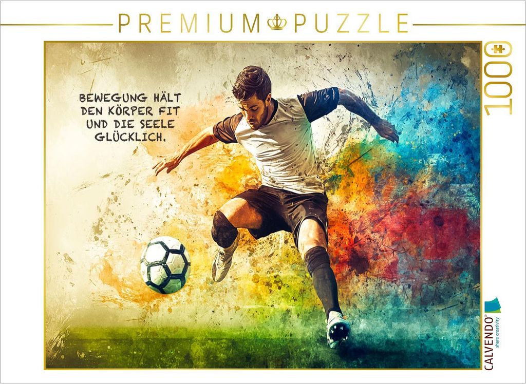 CALVENDO Puzzle Ein Motiv aus dem Kalender Fußball und Motivation | 1000 Teile Lege-Größe 64x48cm Foto-Puzzle für glückliche Stunden