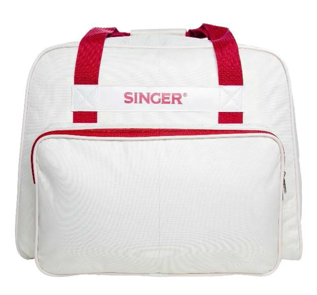 Protégez votre machine avec le sac Singer Retro blanc anti-choc et poussière