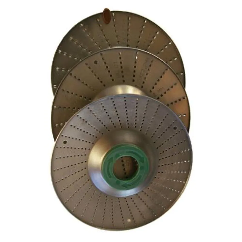Jeu de râpes rotatives Ø 125 mm avec lames de 1,5 à 2,5 mm - Coffret 3 pièces