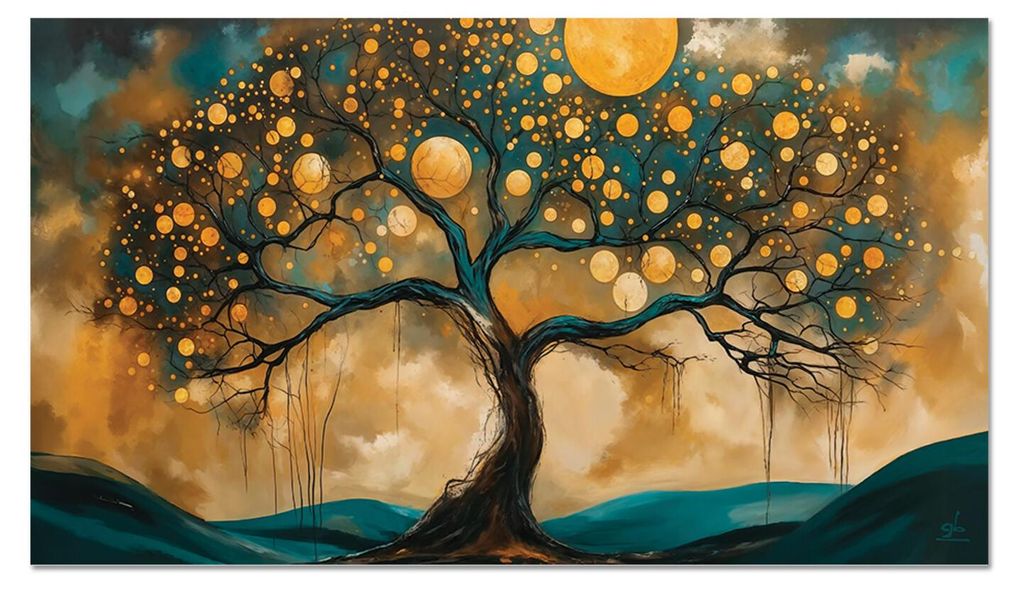 Giallobus - 10 - Mondbaum - Giallobus - 35L x 20B cm - Bild - Acrylglas