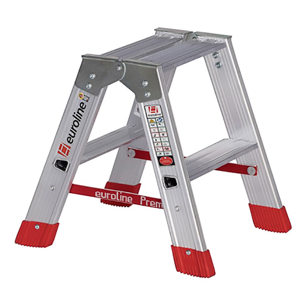 Euroline Premium 30577 Stufenstehleiter 2x2 Stufen