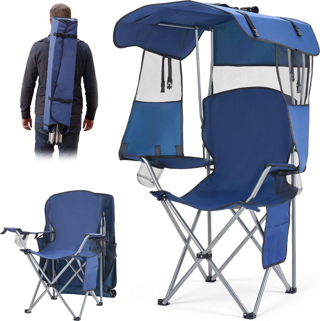 Chaise de camping pliante SucceBuy, capacité de charge de Image du produit 