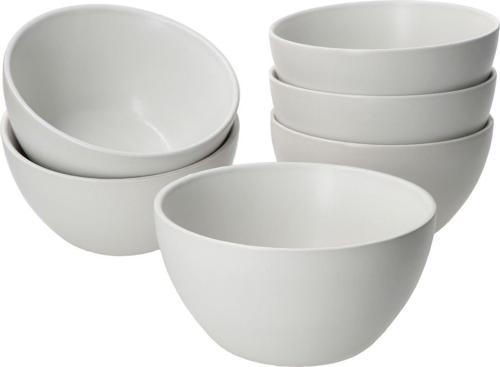 6er Set White Biata Bowls Müsli-Schalen 400ml Salat Dessert Produktbild 2