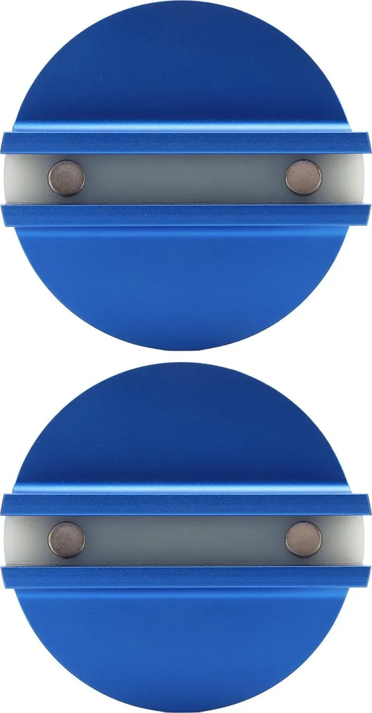 2 Pezzi Jack Pad Magnetici in Alluminio Blu per Sollevamento Auto Sicuro