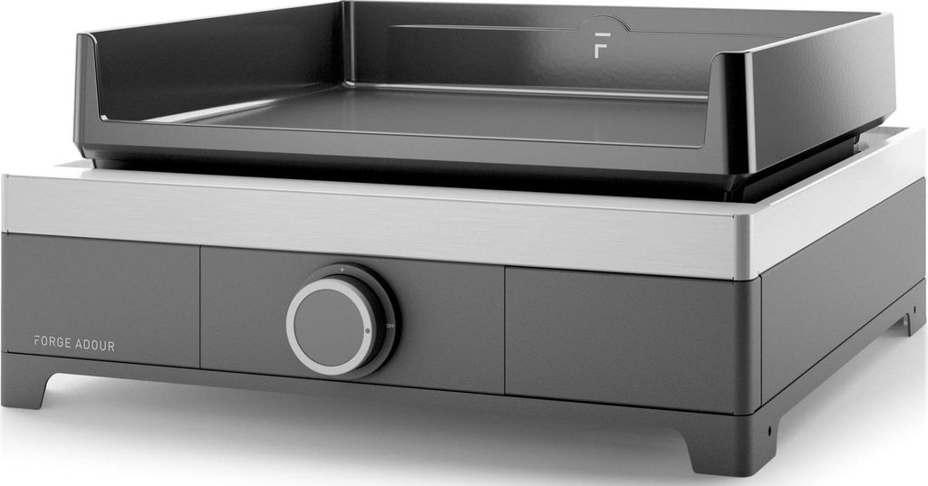 Fry top a gas 3,2kw piastra in ghisa smaltata 43,5x40,5cm Immagine del prodotto 