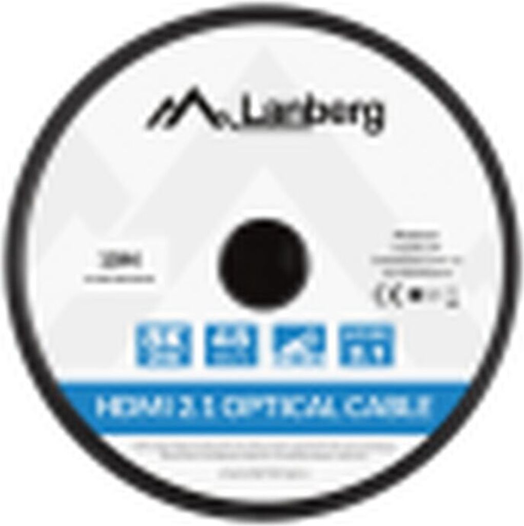 Lanberg Hdmi Kabel M/M V2.1 10M 8K Schwarz Optisch Aoc