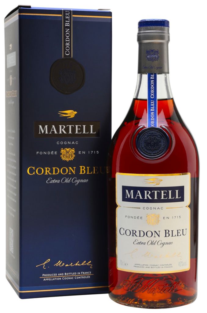 Martell Cognac Cordon Bleu Extra Old Cognac 40% Vol. 0,7l in Geschenkbox