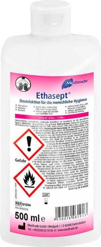 18x Meditrade® 1004 Ethasept® Disinfettante 500,0 ml Immagine del prodotto 