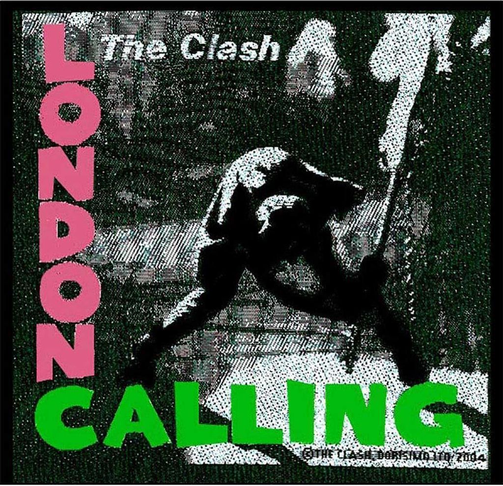 The Clash - Patch "London Calling" - Polyester RO6341 (Einheitsgröße) (Grau/Pink/Grün)