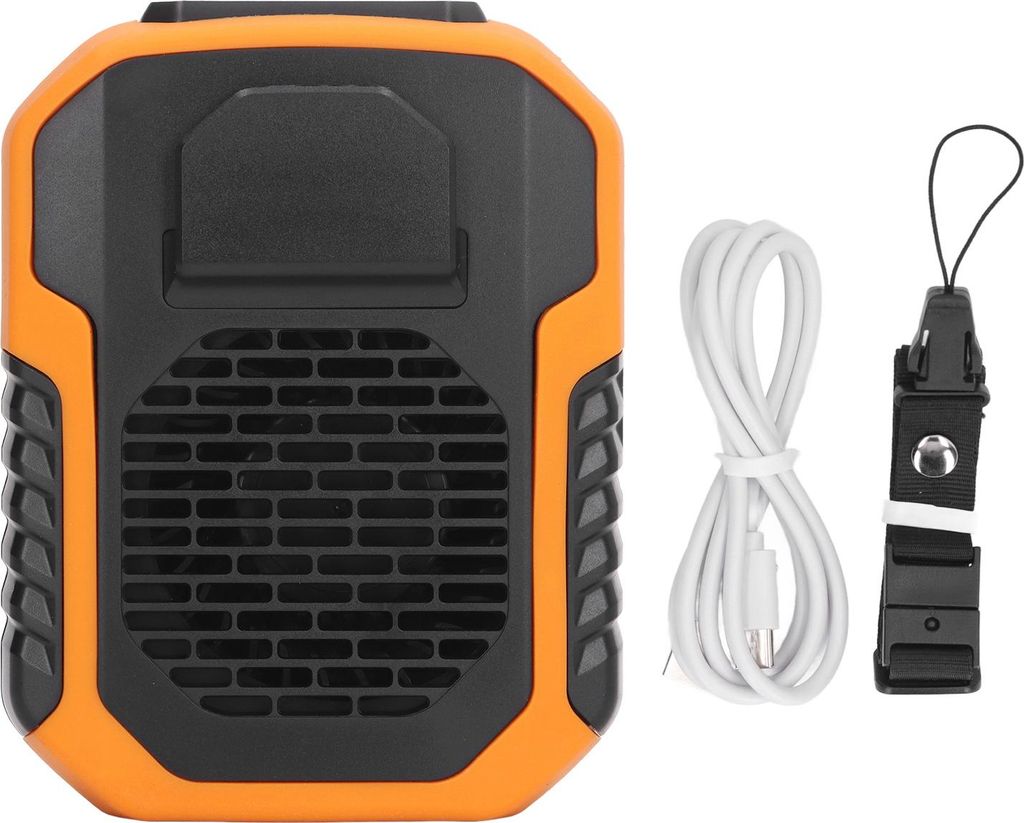 Mini ventilátor s popruhom na prenášanie, nabíjanie cez Obrázok produktu 