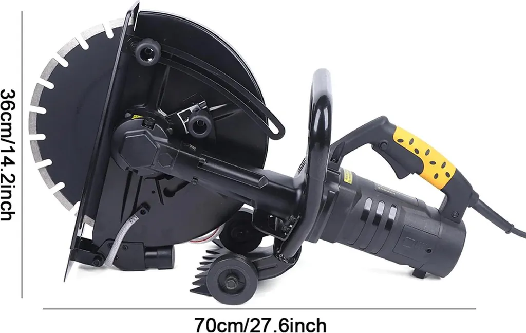 Scie à béton pour travaux de rénovation - Coupe nette 35,6 cm - 2800W