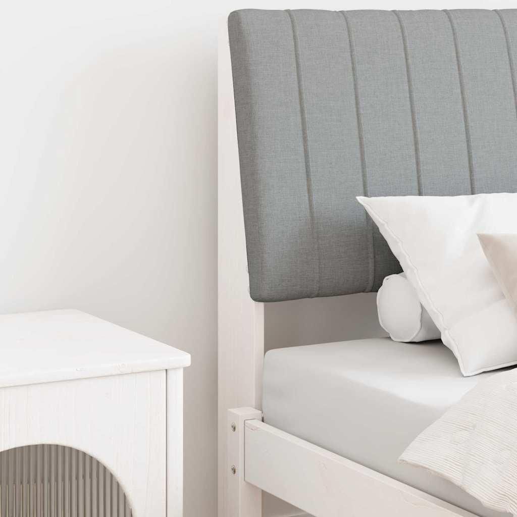 CLORIS Gepolstertes Kopfteil Hellgrau 90 cm Massives Kiefernholz - Kopfteile 879418