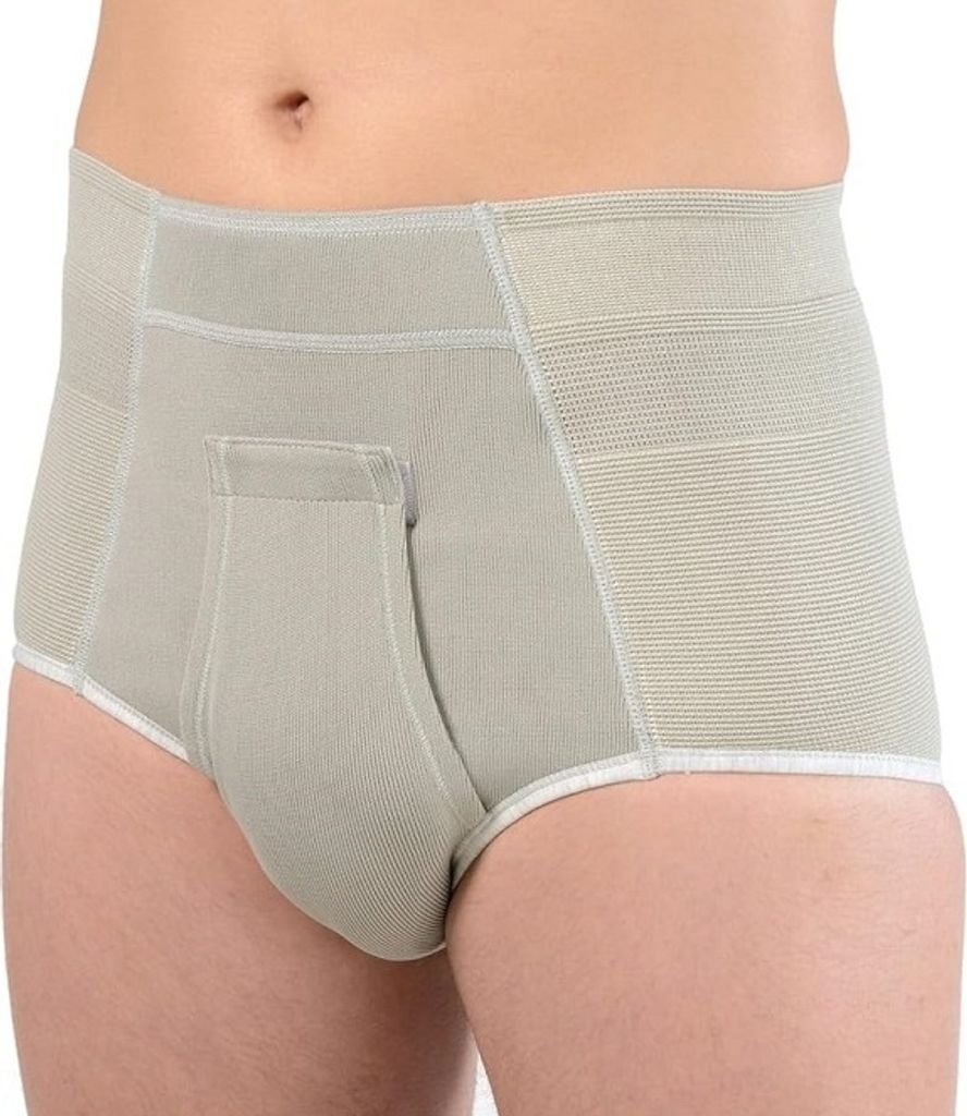 Bruchslip / Kompressionsslip / Bruchhose mit Pelotten und Produktbild 
