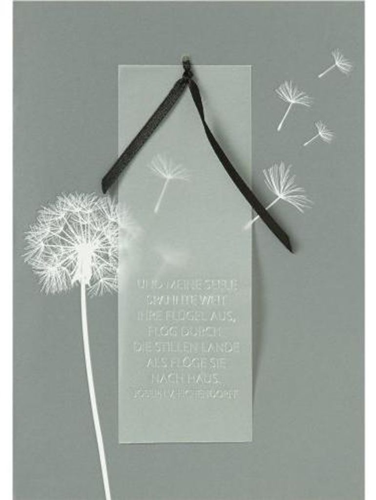 Räder Design Karte Beileidskarte Und Meine Seele Spannte Produktbild 