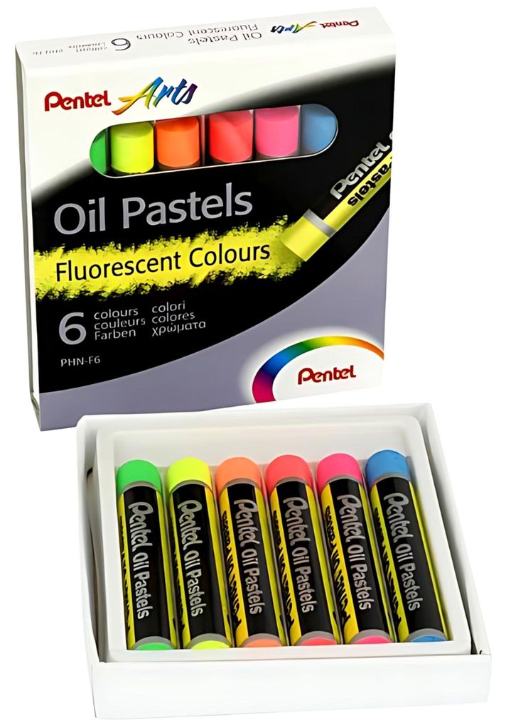 PentelArts Ölpastellkreide PHN-F6 6er Set Neonfarben Produktbild 