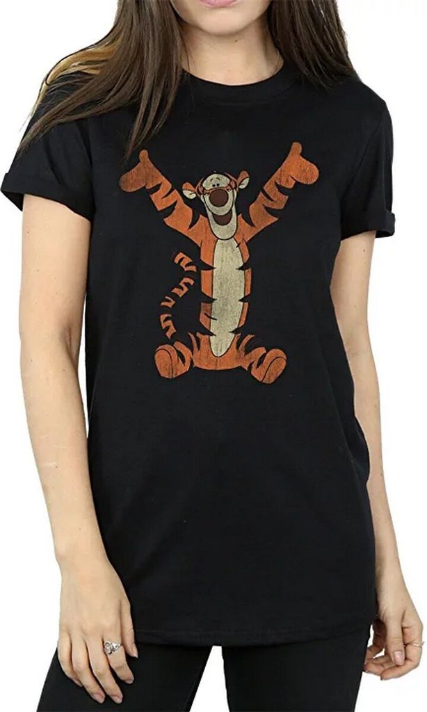Winnie the Pooh - T-Shirt für Damen BI901 (XXL) (Schwarz)
