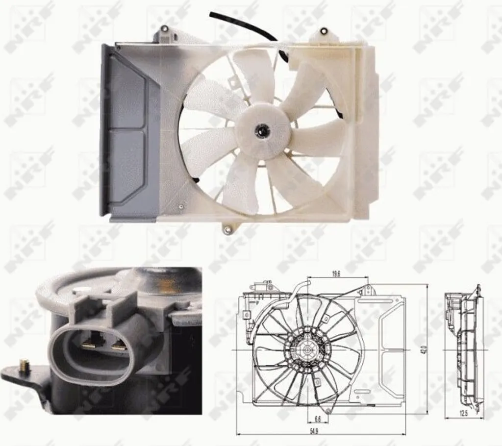 Ventilateur radiateur NRF 47697 haute performance pour Toyota Yaris