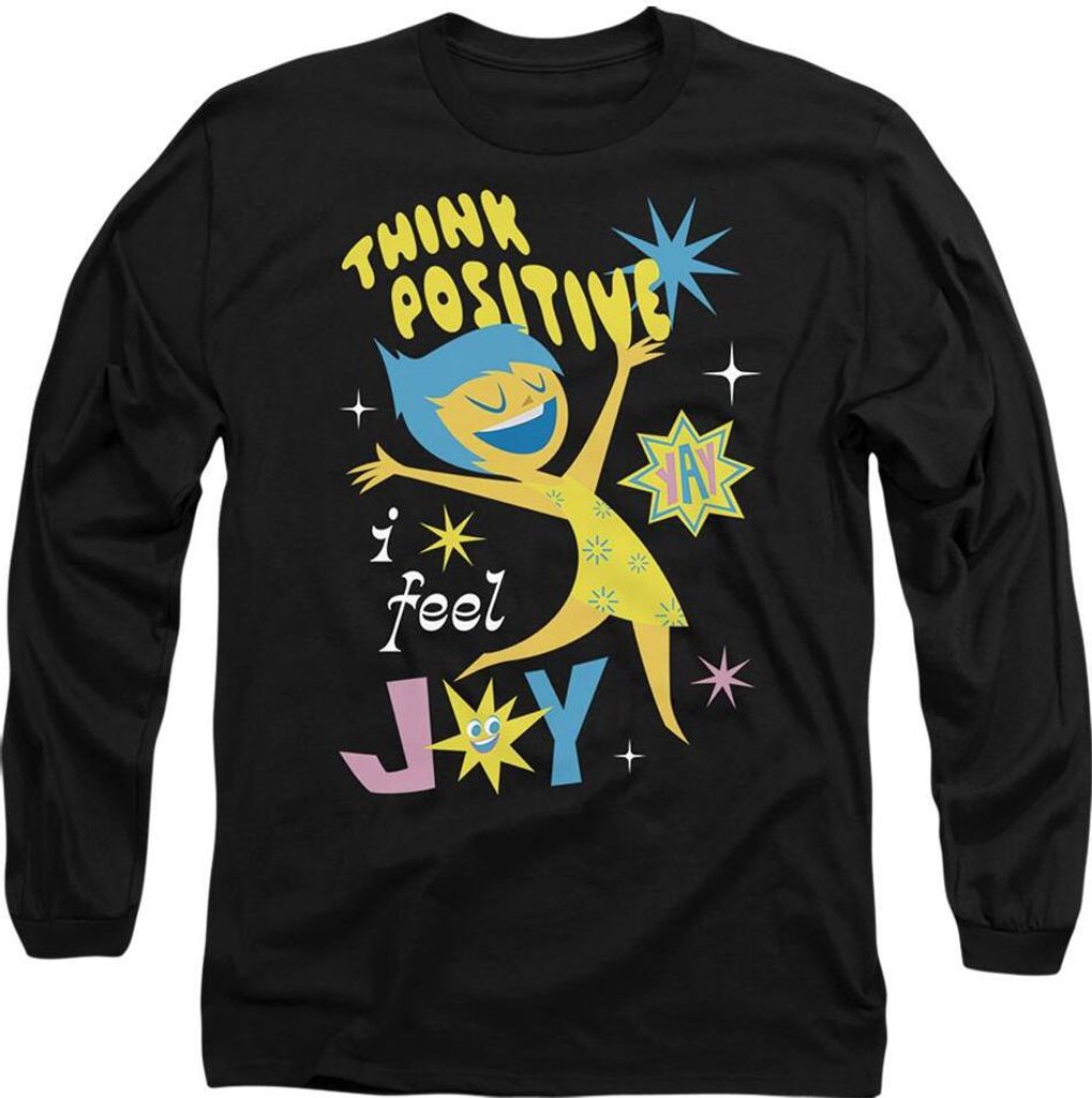 Inside Out 2 - "Think Positive" T-Shirt für Herren/Damen Uni TV14321 (L) (Schwarz)
