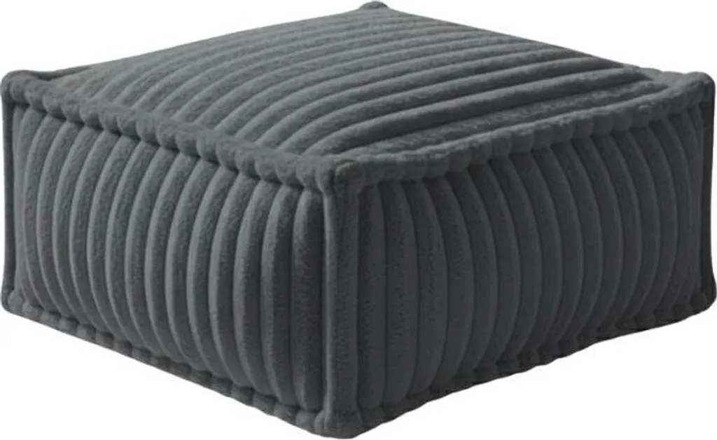 Modulo Chaise Longue Bananair 80x60 Grigio Scuro - Pelliccia a Coste