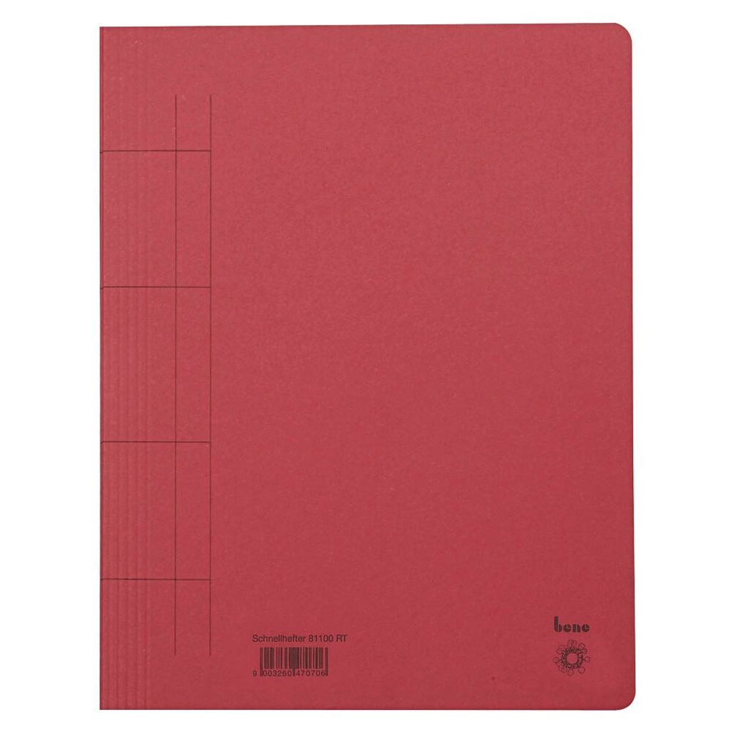 25 bene Schnellhefter Karton rot DIN A4