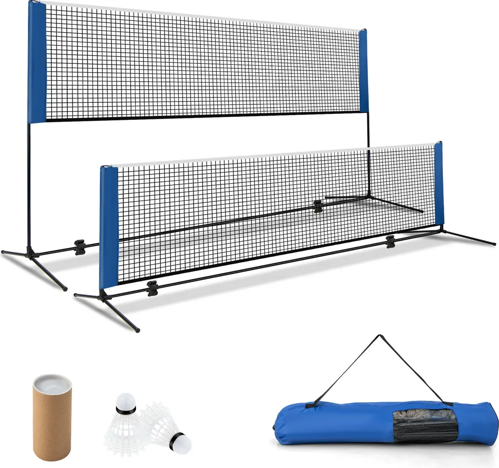 Filet de Badminton pour Jardin et Plage avec Volants et Transport