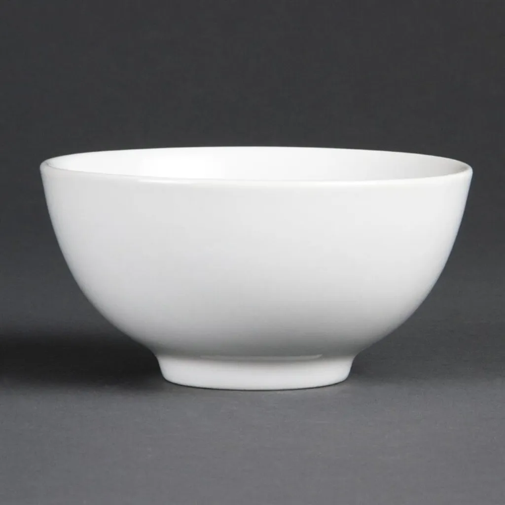 Set 12 Ciotole Olympia Whiteware 130mm Porcellana Bianca Professionale