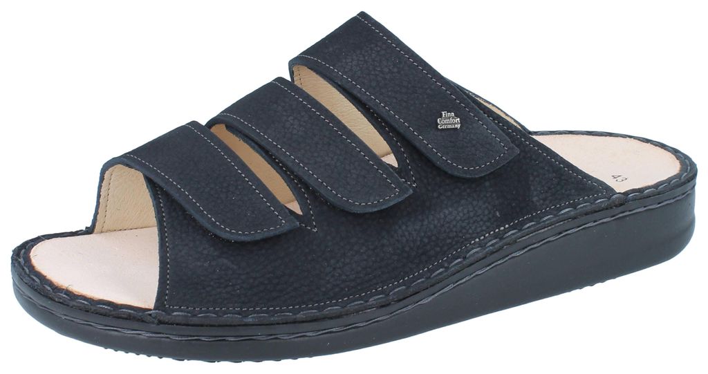 FINN COMFORT Korfu Herren Pantolette dunkelblau night Produktbild 