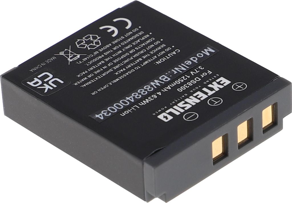 EXTENSILO 3x Akku Ersatz für DS8330-1, 02491-0054-05, Produktbild 