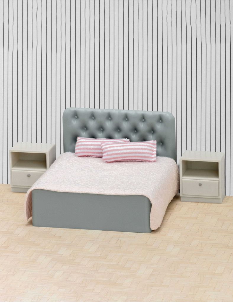 Lundby bedroom / lit pour maison de poupée / Suède / vintage - France