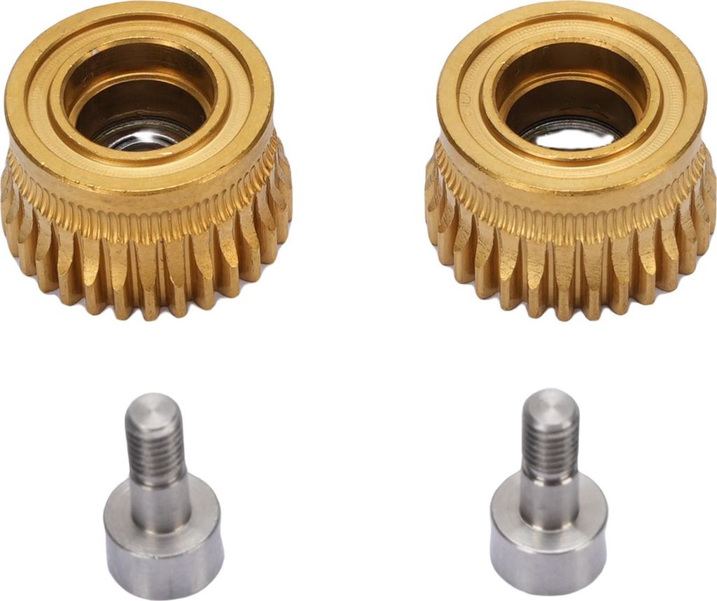 2 Stück Motor-Extruder-Zahnräder, komplett aus Metall, Filamentantrieb, gehärtete Stahlbeschichtung, für K1/K1C/K1 MAX 3D-Drucker, Zubehörteile