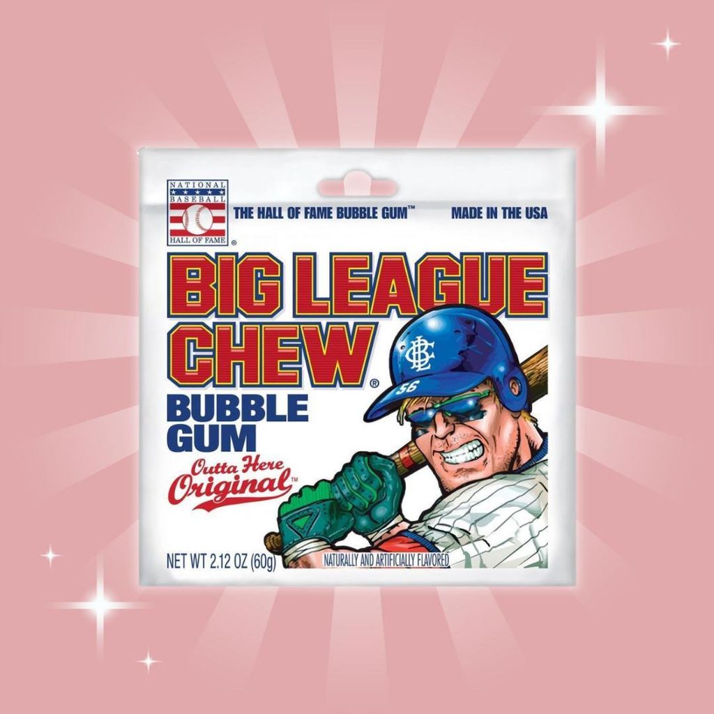 Original Big League Chew Bubble Gum, 60 g – Klassischer Produktbild 