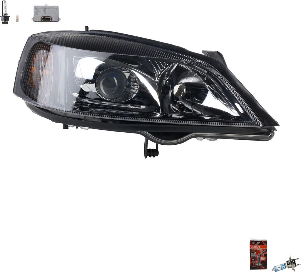 Johns, Scheinwerfer + Osram Xenarc Night Breaker Laser passend für Opel Astra G Rechts 4E0907476 63126907488 63120150614 2M5Z13C170AA 2M5112K072AA...