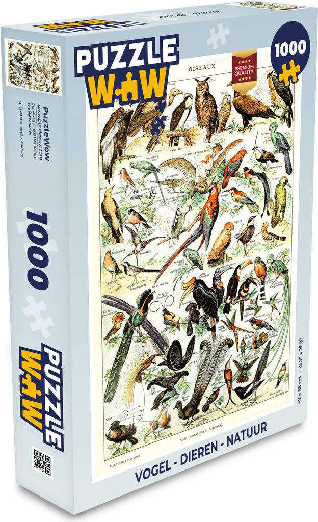 MuchoWow Puzzle 1000 Teile Vogel - Tiere - Natur - Spielzeug - Alt und Jung - Spiele - Puzzeln