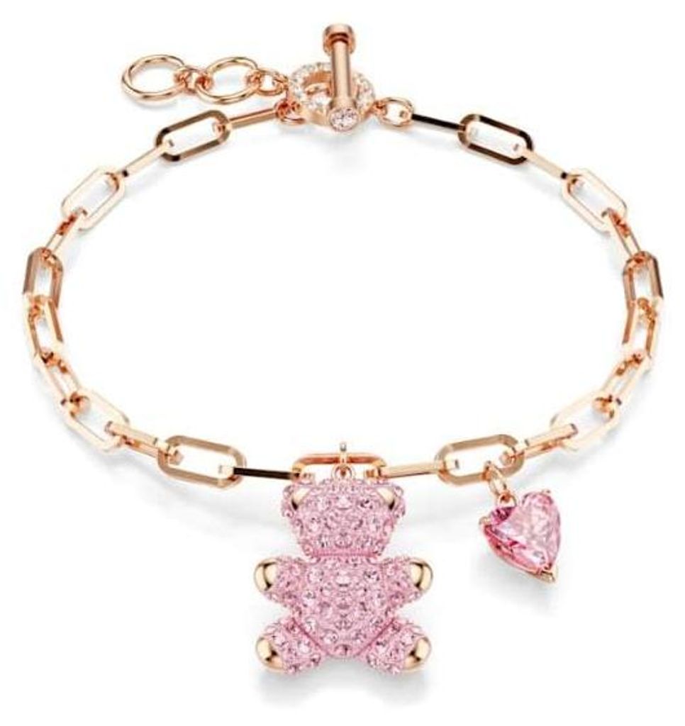 SWAROVSKI bransoletka damska niedźwiedź różowy TEDDY Zdjęcie produktu 
