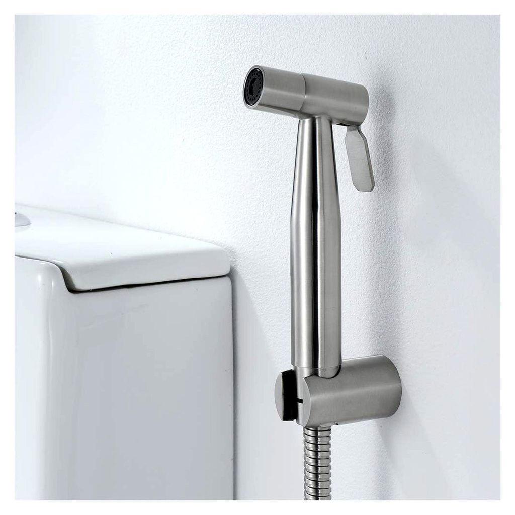 Wasserhähne Toilette, Wasserhahn-Set, 304 Edelstahl, gebürstet, Sprühgerät mit 1,5 m Brauseschlauch, Typ B(Type D)