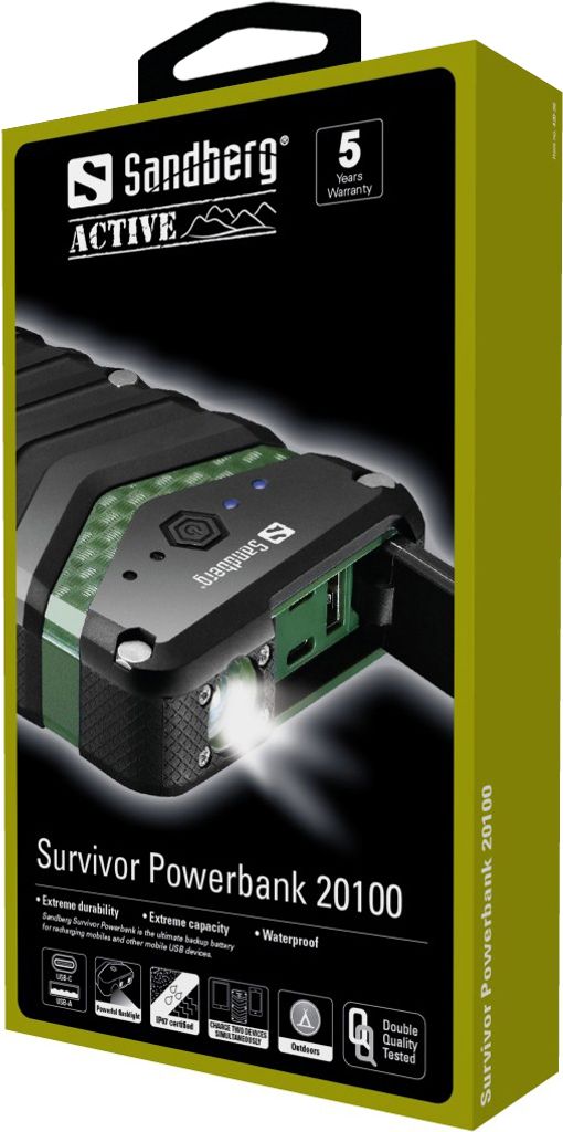 SANDBERG Survivor Powerbank 20100 Produktbild 