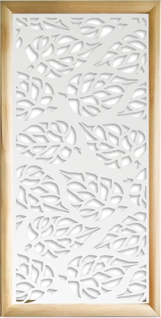 BUTTERLEAF - Moduli Decorativi in holz e PVC 47x94 cm weiß