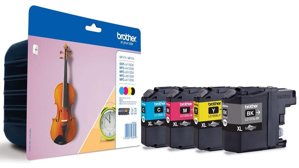 Brother LC127XLVALBPDR - Nero, Giallo, Ciano, Magenta - Immagine del prodotto 