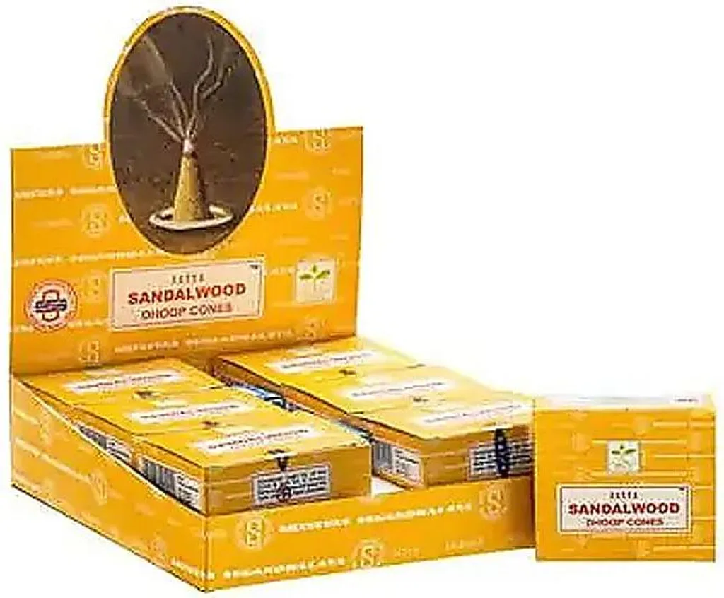 Encens en cônes Satya au Santal : parfum d'ambiance boisé pour la maison