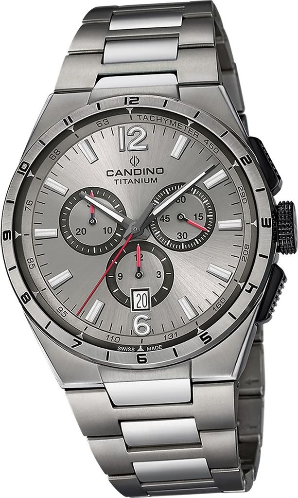 Candino Titan Herren Uhr Chronograph Casual Armbanduhr grau Classic D2UC4603/G