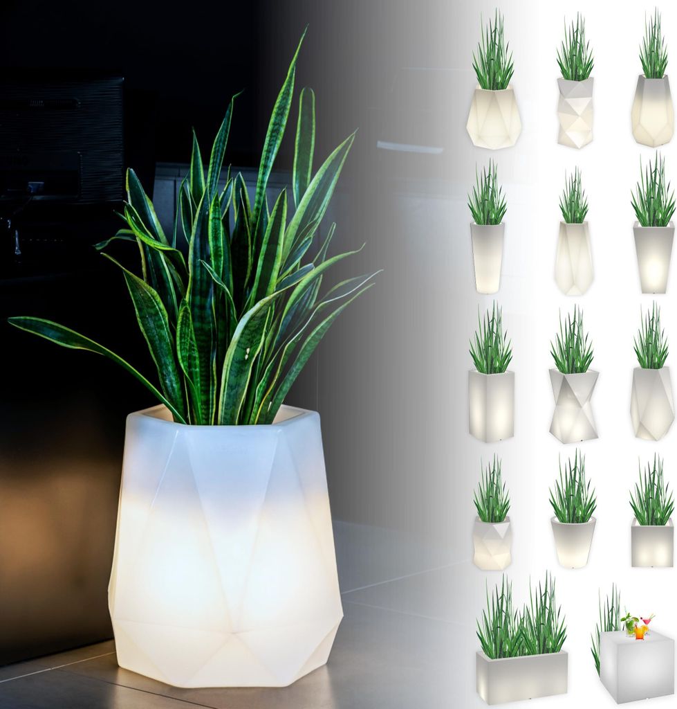 Monumo Leuchtender Blumentopf Gro 54 x 47 x 47 cm