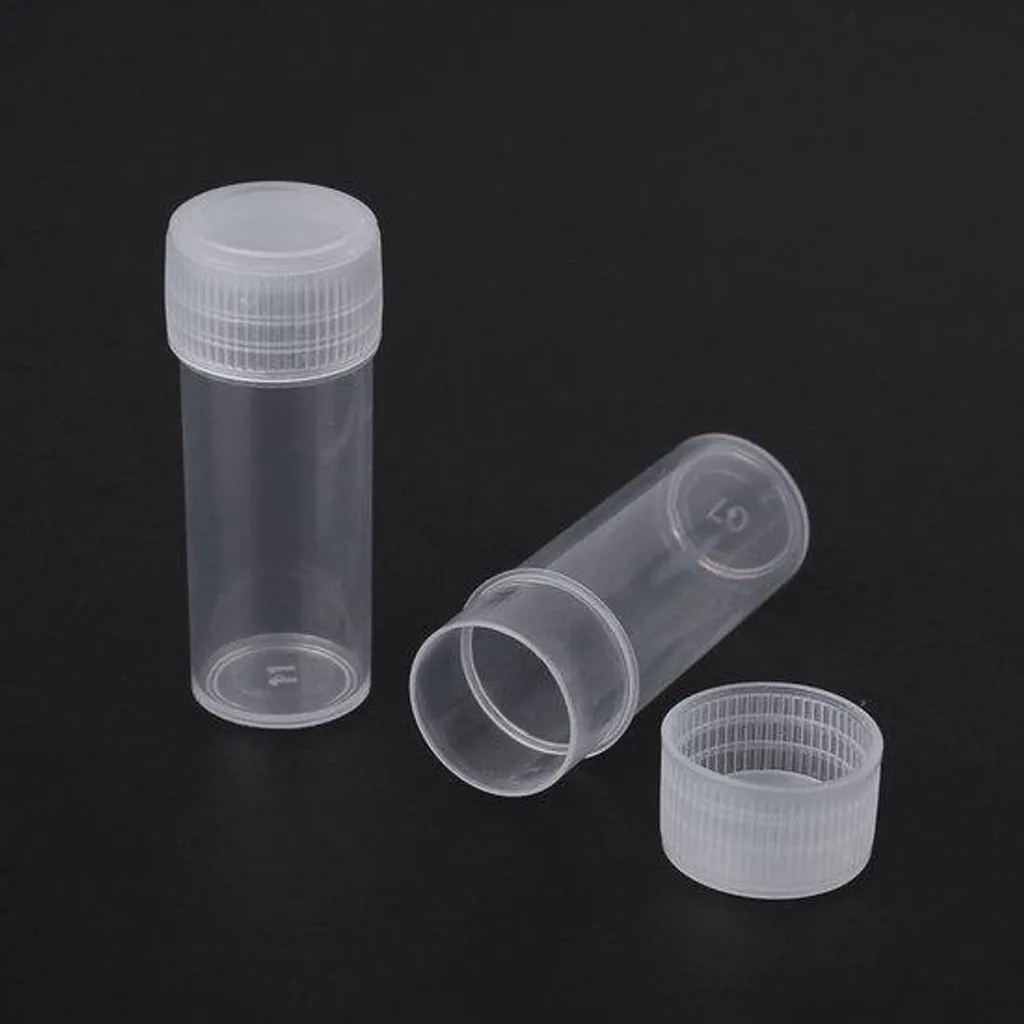 Lot de 50 piluliers cylindriques hermétiques pour médicaments et graines