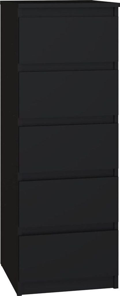 Hochkommode Wolfgang 40 cm Schwarz Produktbild 